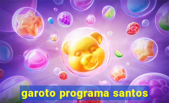 garoto programa santos